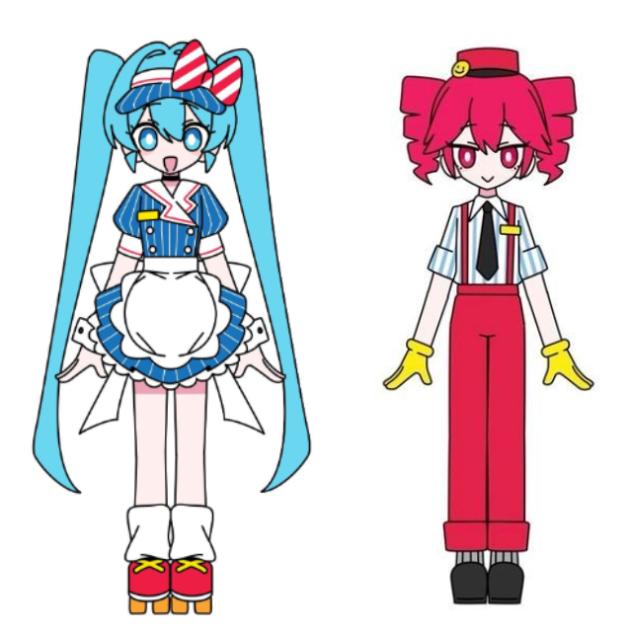 ✨💙❤️Miku and teto❤️💙✨