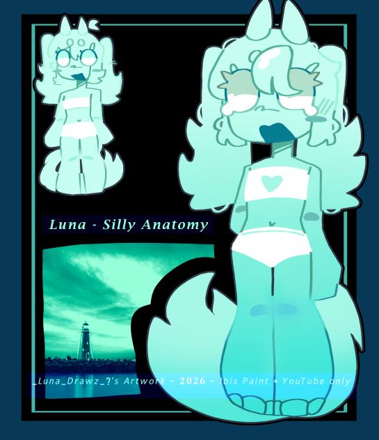 💙Drawing Fluffy Luna ✨ - ✨Anatomy🩵