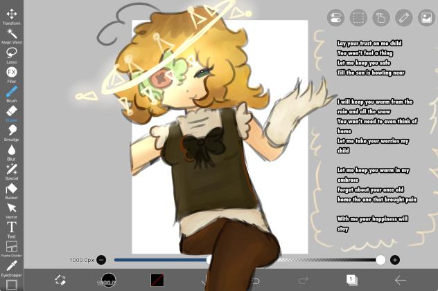 Comfort in the hands of a god