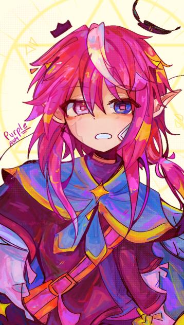 wow purple avm x tbhk art style when❓