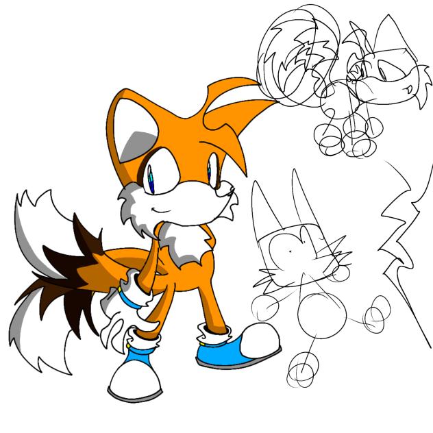 tails drawing