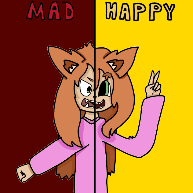 half mad half happy