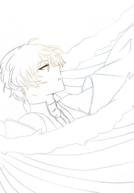 simeon♡ (obey me) [line art]