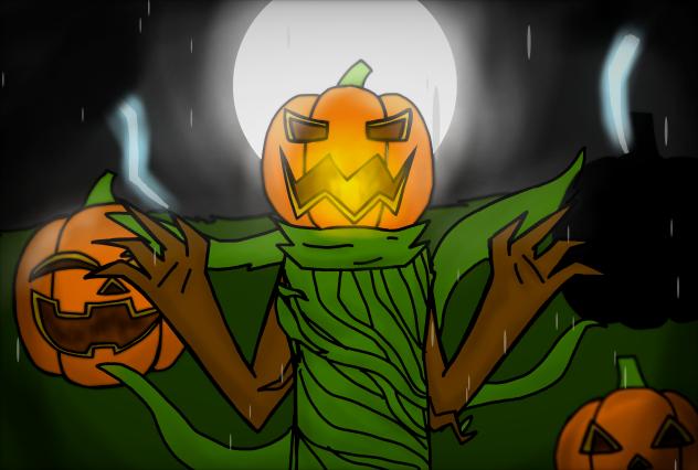 Halloween jack-o lantern