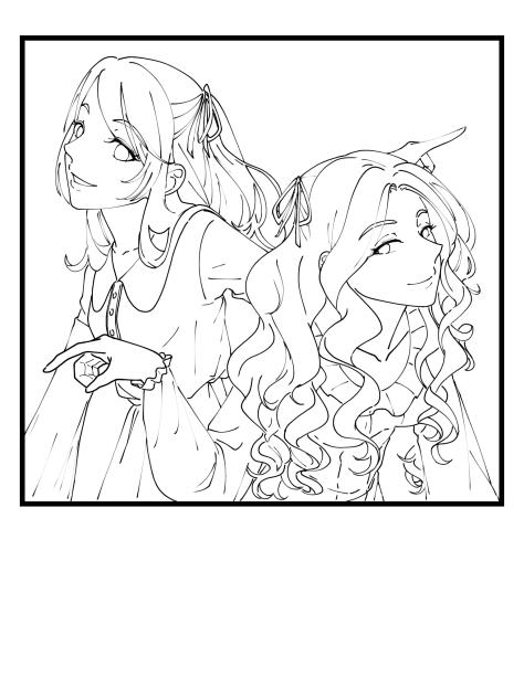 Me & @designedbystars Selfie 5(Lineart)