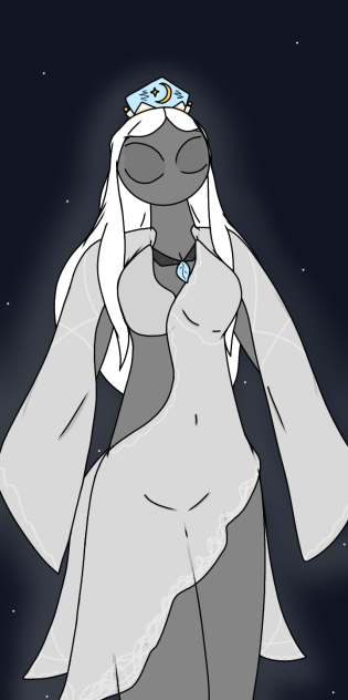 Luna moon goddess. Lets call her Ianna