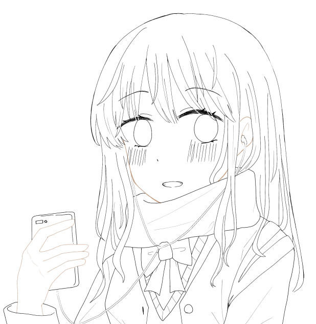 塗り絵！（主線繋がってません