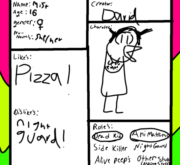 My Animatronic Character