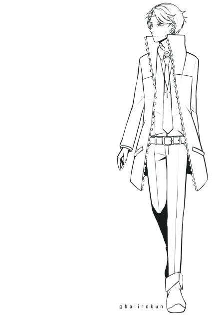 私服２（塗り絵）