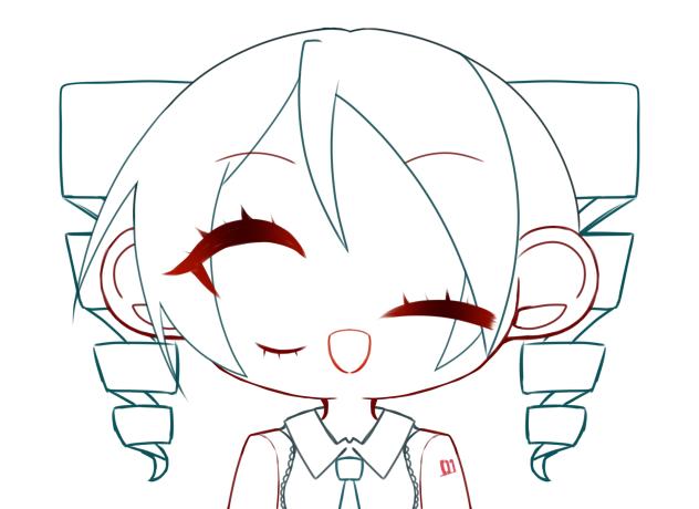 初音ミク　線画