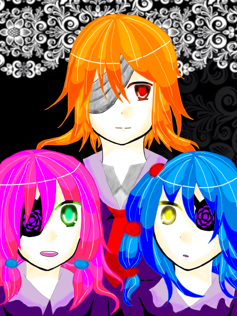 オリキャラたち。(黒い感じにした)