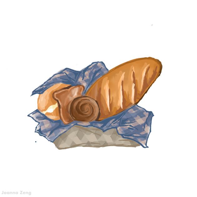 Bread in basket
