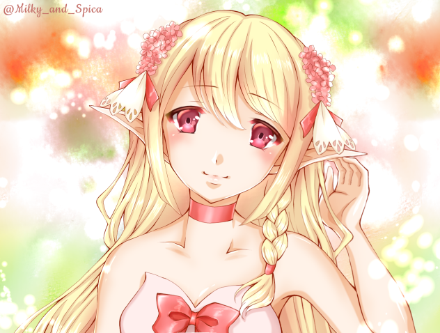 妖精王の髪型の女の子【トーラムオンライン】