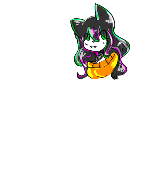 cat girl character design - ibisPaint