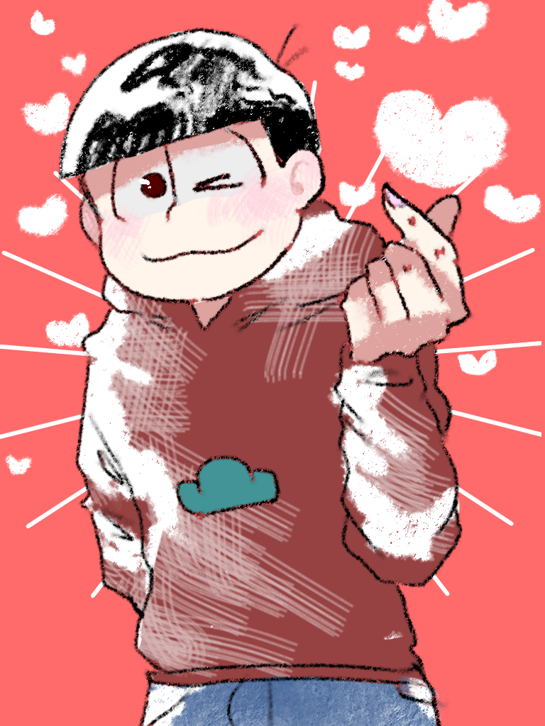 指ハート おそ松 Ibispaint