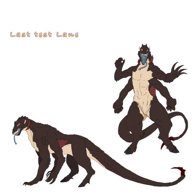 Demonic lizard from space