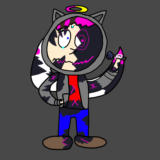 Corrupted Aiden or Funtime Foxy (My OC)