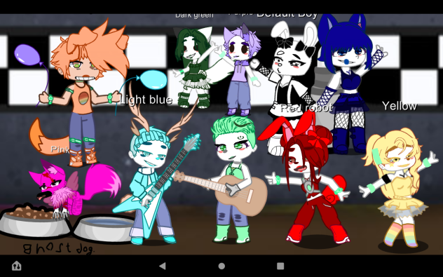 gacha fnaf colours anamatronic edit