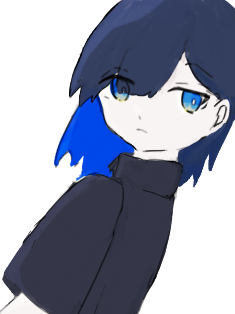 青の女の子
