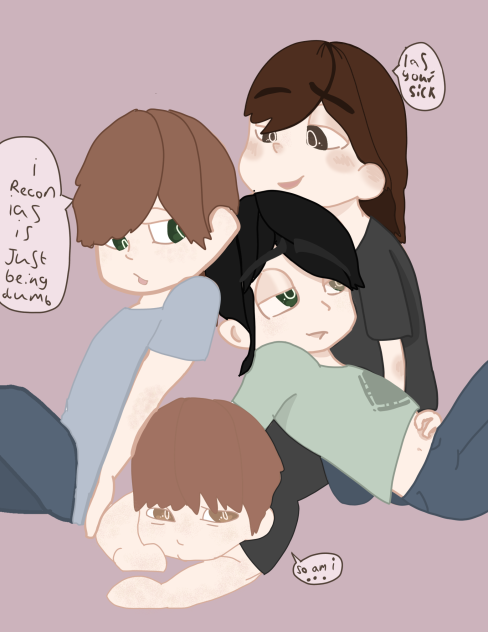 My siblings and me
