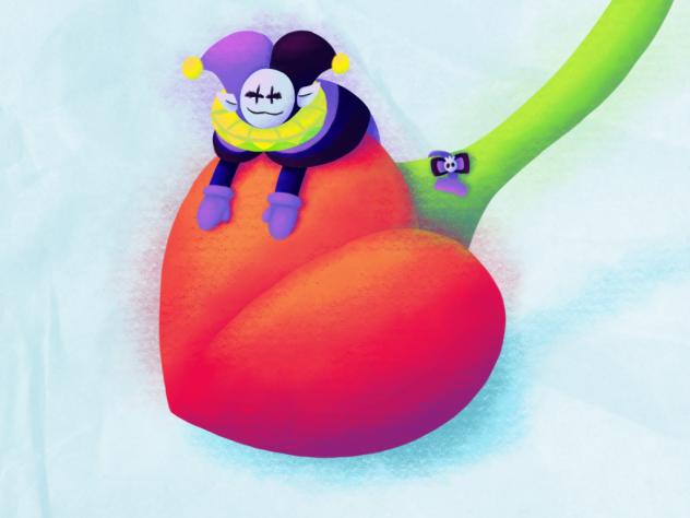 Jevil on a cherry ☺️