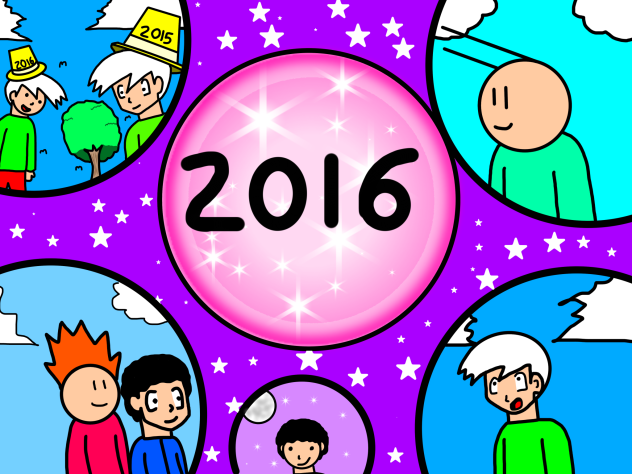 New Years Retro Style