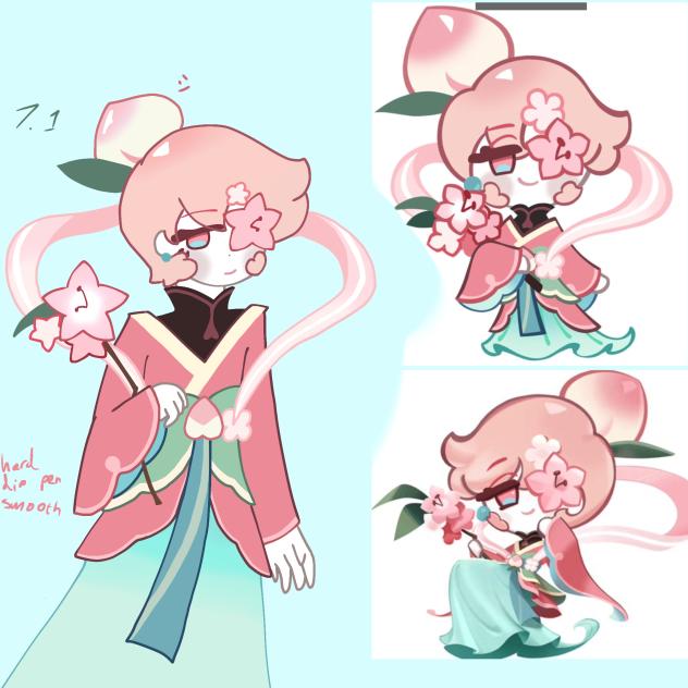 peach blossom cookie