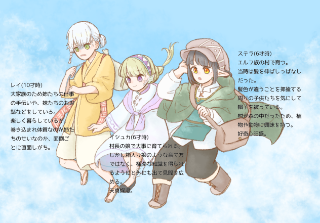幼少期の旅ビト組　説明文あり