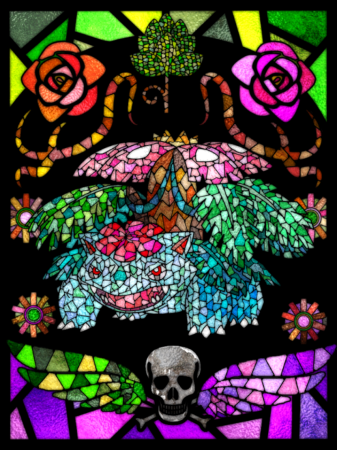 Venusaur (Stained Glass Style)
