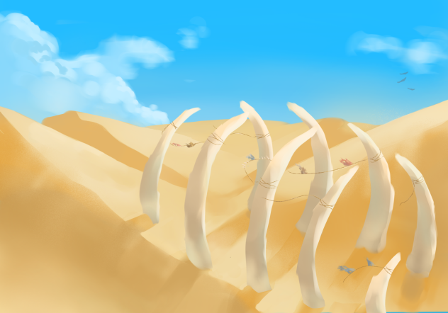 Desert Creature Remnants (clouds)