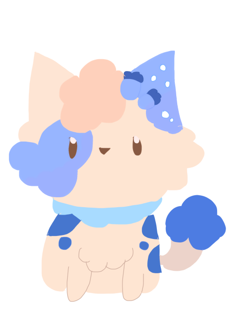 Cute little blueberry cat wallpaper