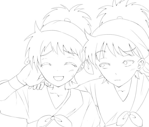 双忍線画