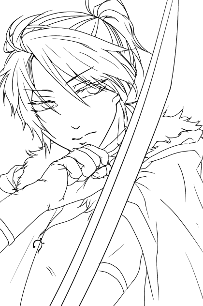Synchronicity  レン  線画。