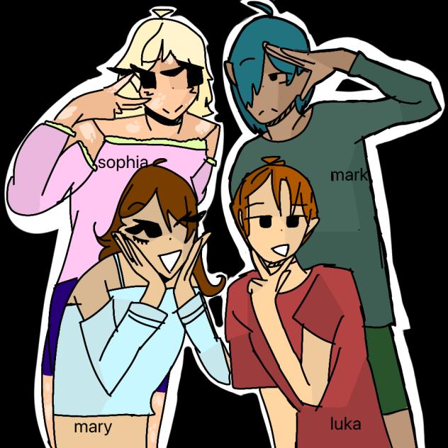 mark, sophia, luka and mary