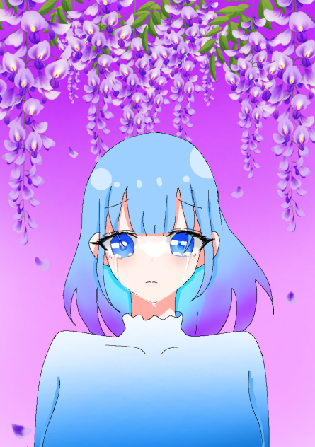 泣いている  女の子