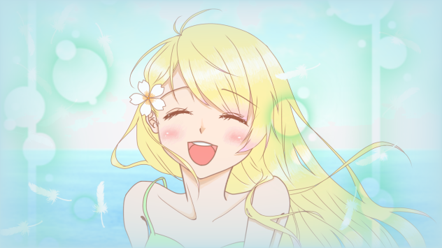 線画お借りました  夏の彼女