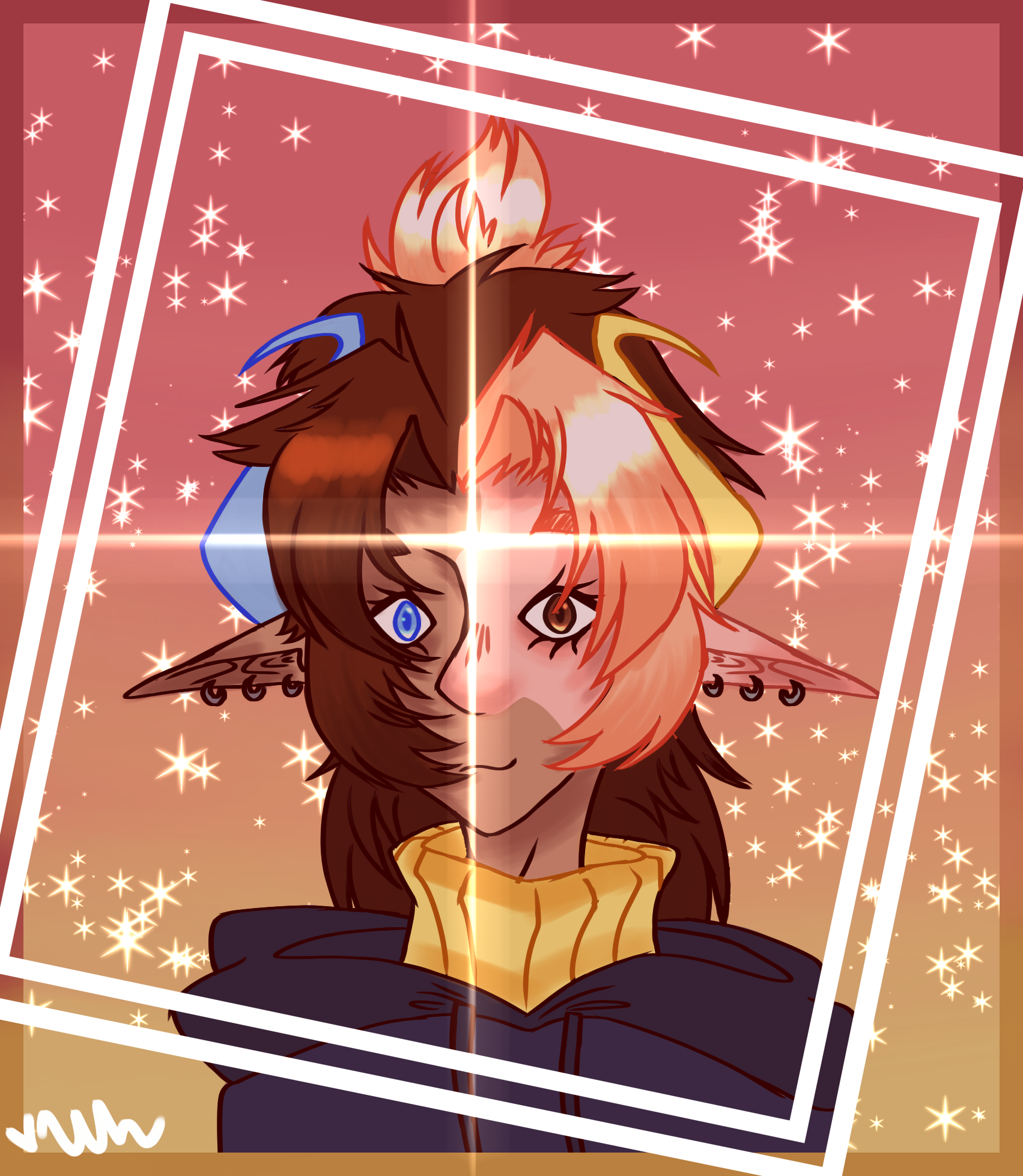 My trying out an anime themed art style - ibisPaint