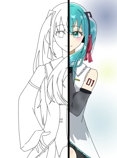 色塗りコラボ