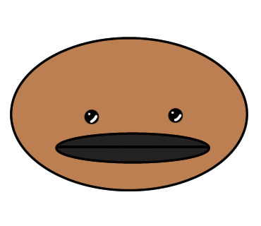 はじめてスズメ(雀)をデフォルメしながらイラストに描きました