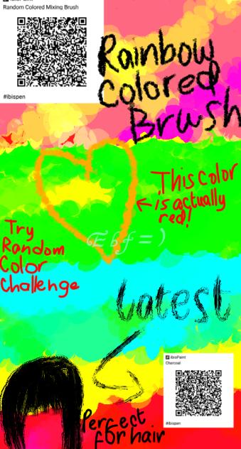 Random Rainbow Colored Brush - ibisPaint