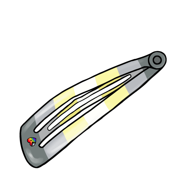 Pride Flag Barrette - Demigender - ibisPaint