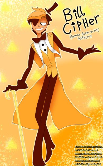 Bill Cipher as a human