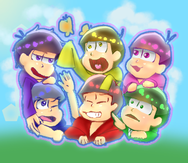 【絵下手が】おそ松さん＊六つ子描いてみた