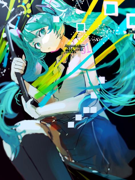 弾けるミク