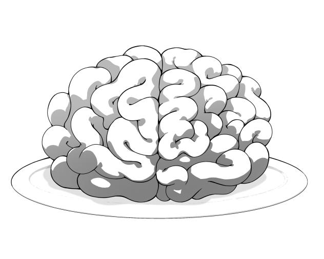 悪魔の食卓（モノクロ）