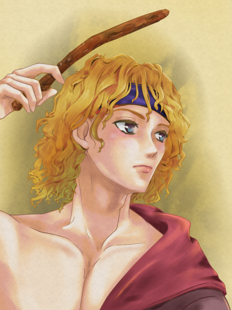 週末の落書き 6 塗り 金髪の魔法使い