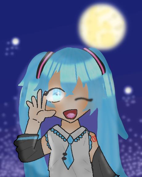 夜空にこんにちは