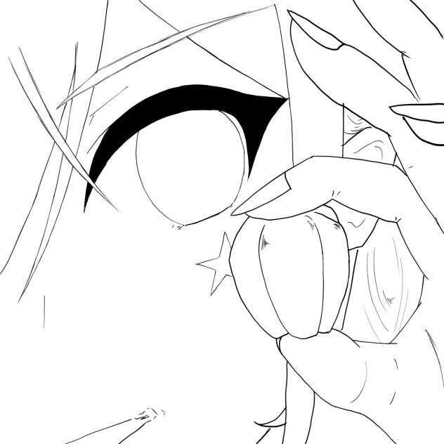 【線画】目イキング