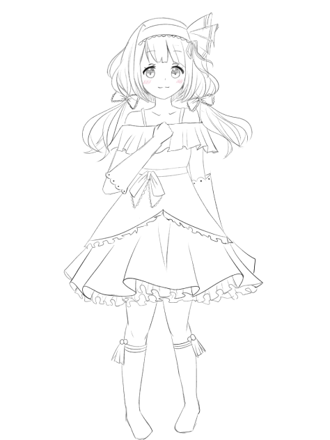 メルヘン（線画）