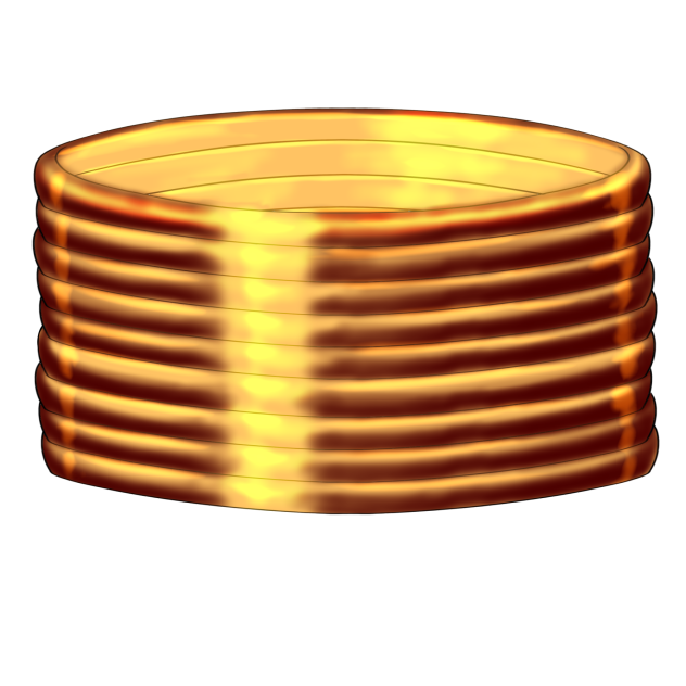 ゴールド腕輪（蛇腹）